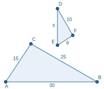 Similar Figures Missing Side