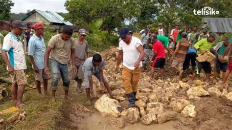 Warga Gotong Royong Tangani Jalan Provinsi Yang Rusak Telisik Id