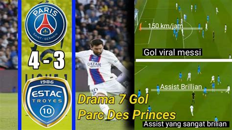 Drama Gol Di Parc Des Princes Messi Menjadi Roh Permainan Psg Youtube