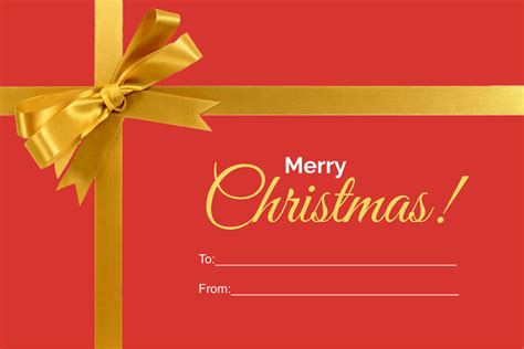 Free Happy Christmas Label Template Edit Online And Download