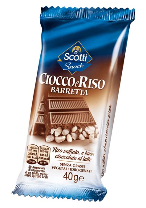 Cioccoeriso Barretta Riso Scotti Snack