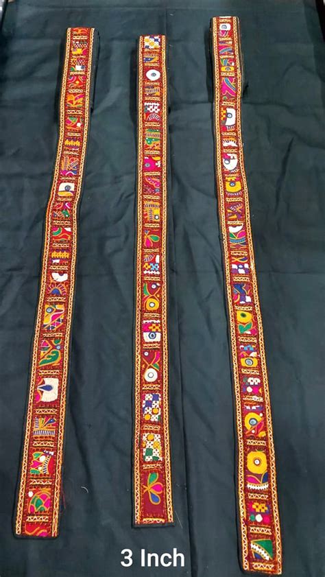 Buy 3 Kutchi Work Border Handicrafts Of Kutch