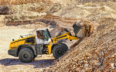 Télécharger fonds d écran liebherr l 580 4k chargeuses sur pneus