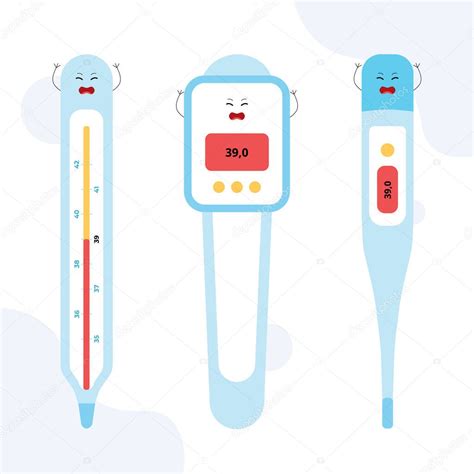 Un termómetro de mercurio muestra una temperatura de 39 Un termómetro