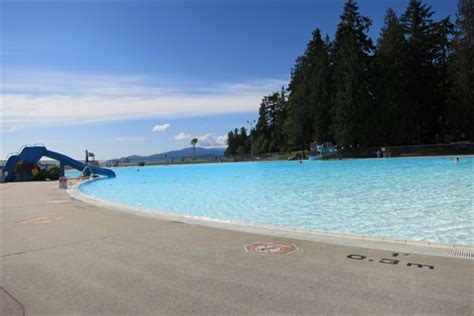 beach swimming pool  stanley park vancouver bc canada