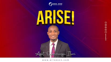 Arise Th June With Apostle Olanrewaju Ilori Youtube