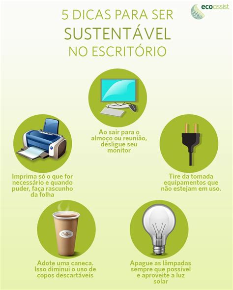 Dicas Para Ser Sustent Vel No Trabalho Ecoassist Dicas Trabalho