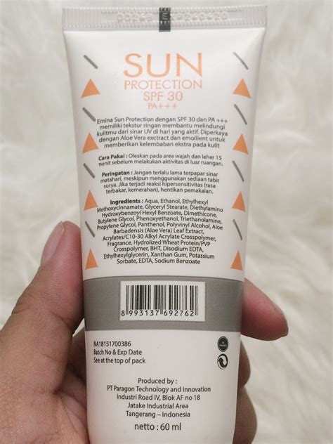 Review Emina Sun Protection SPF 30 PA +++ | Herstory Journal