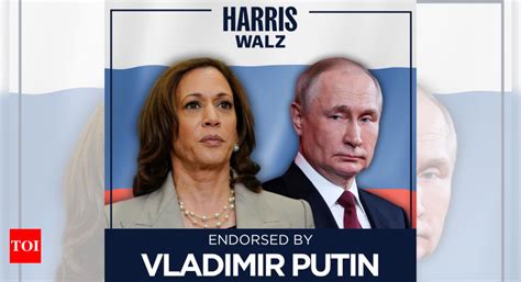 Trump War Room Mocks Harris After Putin Endorses Her Times Of India