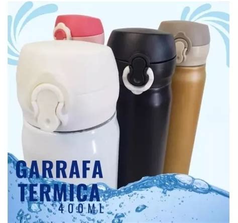 Garrafa Isotérmica Aço Inox Trava Vacuum Cup 400ml Parcelamento sem