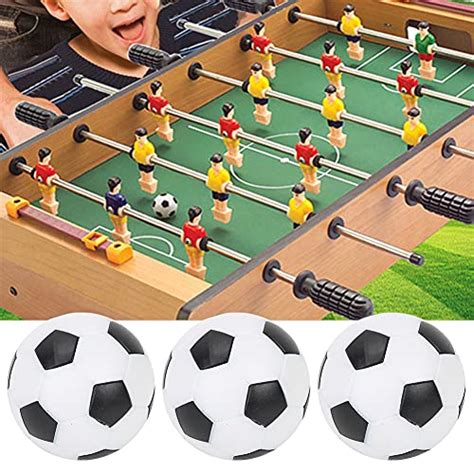 Lot de 6 mini balles de baby foot en plastique adaptées pour les