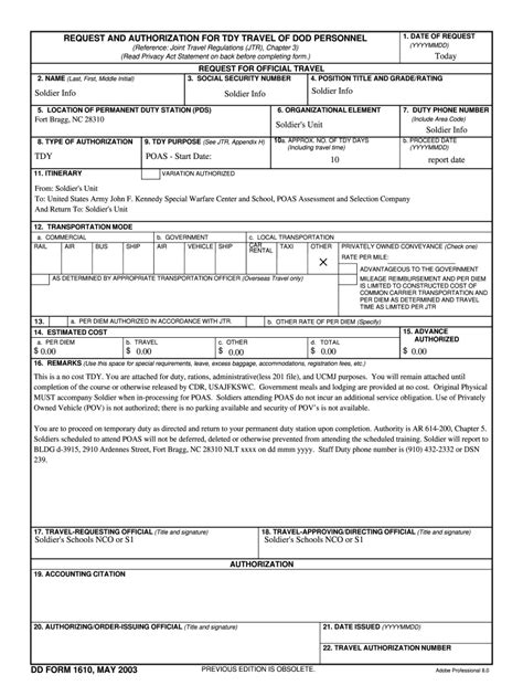 Dd 1610 Fill Online Printable Fillable Blank Pdffiller