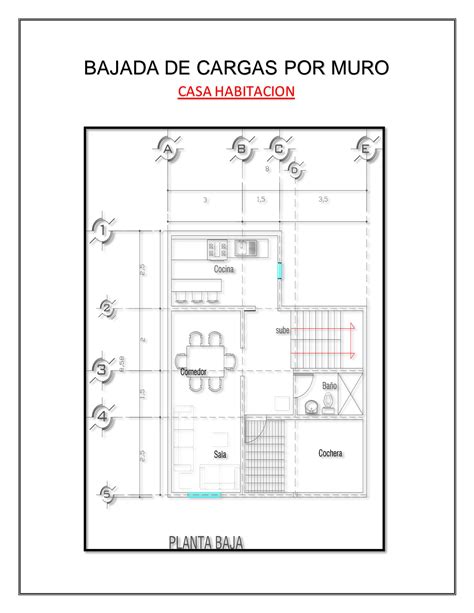 SOLUTION Bajada De Cargas Por Muro Casa Habitacion Studypool