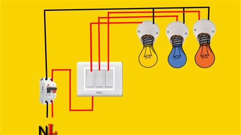 3 Gang Switch With 3 Lights Diagram 3 Gang Switch Wiring 3 Gang