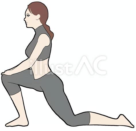 Free Vectors Woman Stretching Psoas And Iliopsoas Muscles