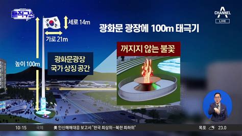 핫3 서울시 광화문광장에 100m 태극기