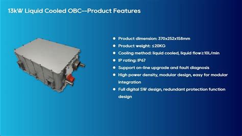 Landworld High Power 13kw On Board Charger Power Supply For Electric Passsenger Car Ev Onboard