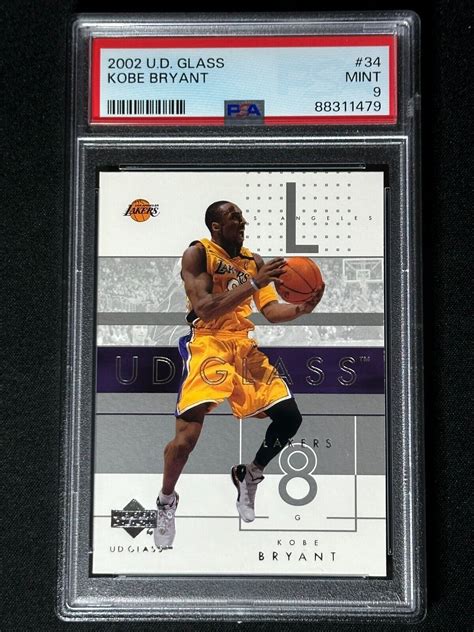 2002 Upper Deck Glass Kobe Bryant 34 PSA 9 MINT Lakers HOF GOAT EBay