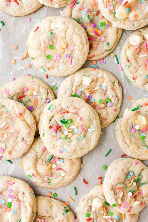 White Chocolate Sprinkle Cookies With Colorful Sprinkles