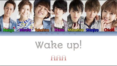 AAA トリプルエー Wake up Color Coded Kan Rom Eng lyrics YouTube