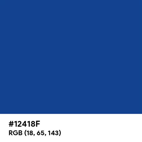 #12418F color name is Yale Blue