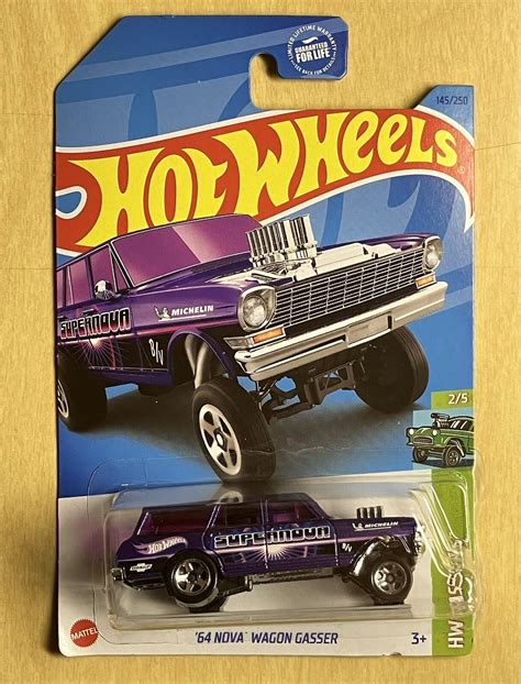 Hot Wheels 64 Nova Wagon Gasser Purple Supernova 2023 HW Gassers 2 5 ERROR EBay