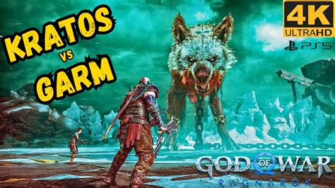 God Of War Ragnarok Kratos Vs Garm Boss Fight K Fps Youtube