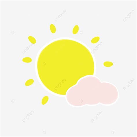 Hand Drawn Sun Png Transparent Hand Drawn Cartoon Sun Clouds Hand