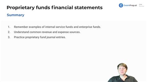 Proprietary Funds Financial Statements Practice Questions