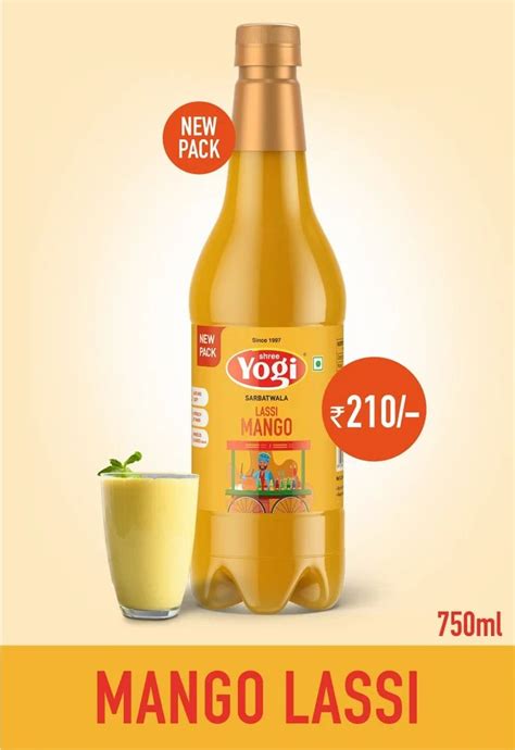 Yogi Pet Bottle Mango Lassi Syrup Packaging Size 750 Ml At Rs 210