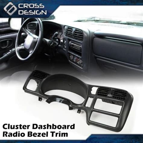 Black Dash Bezel Single Din Fit For Chevy S Gmc Sonoma