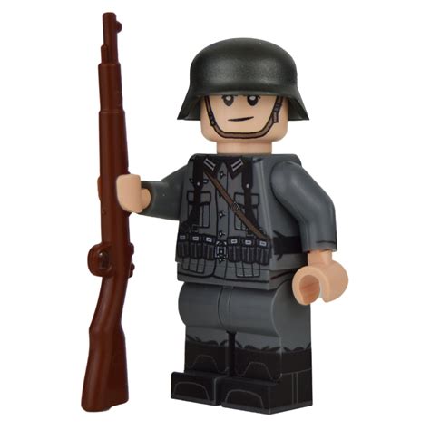 Ww2 German Machine Gun Team | Lego Minifigure | United Bricks DBA