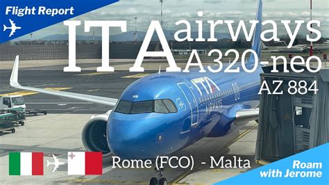 Flight Report ITA Airways Economy Class A320 Neo Rome FCO To