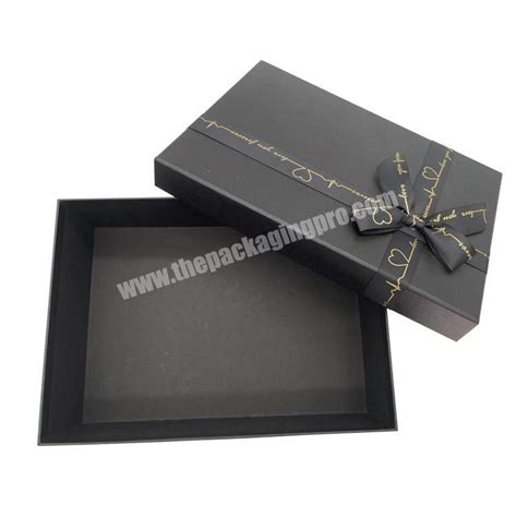 T Box With Changeable Ribbon For Luxury Packaging Fold Sturdy