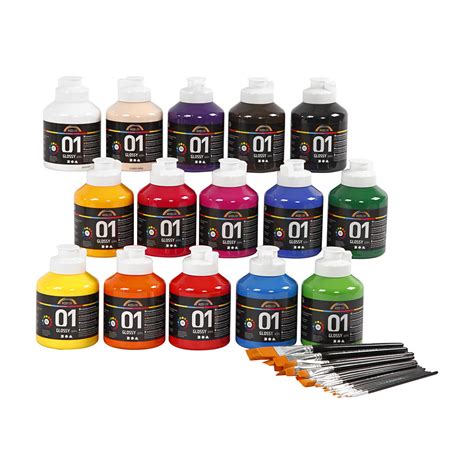 Akrylmaling Blank Ass Farger Blank 1 Sett Ritohobby No