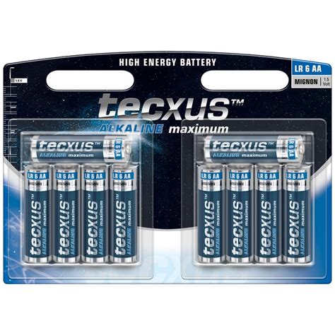 Tecxus Alkaline Mignon AA LR6 Batterie Im 10er Pack Mignon AA LR06