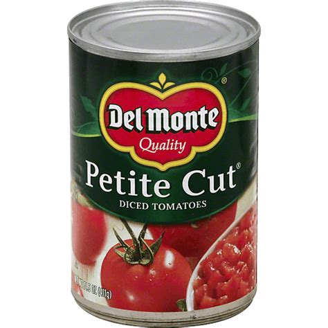 Del Monte Tomatoes Diced Petite Cut Diced Tomatoes Pasta Paste