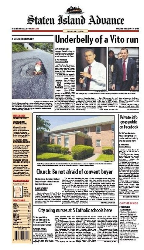 Staten Island Advance Headlines -- Tuesday, May 25, 2010 - silive.com