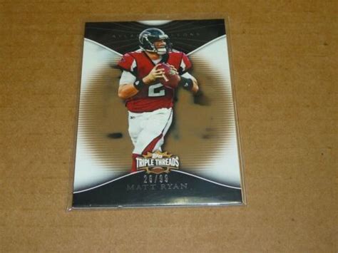 Topps Triple Threads Matt Ryan Gold Parallel Falcons S Ebay