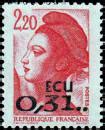 type liberté de Gandon YT N 2530 1988 Philatimbre fr