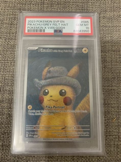 Pokemon TCG Pikachu X Van Gogh Pikachu Van Gogh 085 SVP PSA 10 JToys