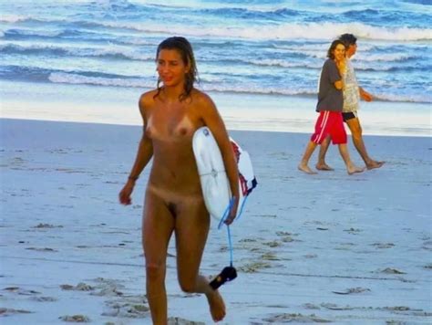 What Happened Here Nude Surfer Girl On A Textile Beach Or Textiles