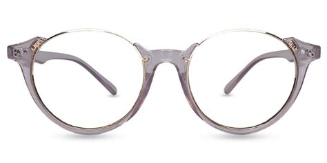 Unisex Full Frame Mixed Material Eyeglasses