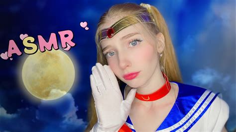 АСМР Макияж 💕🌙Мурашки Помада Маски Звук рук Asmr Sailor Moon Youtube