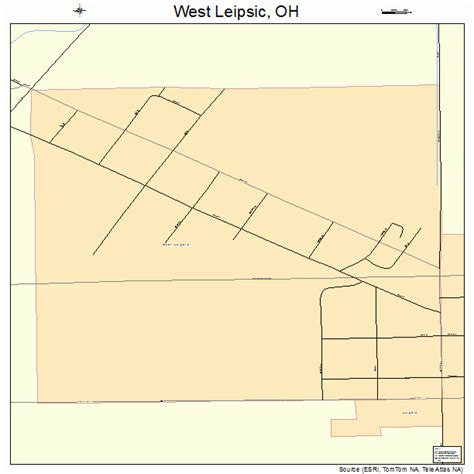 West Leipsic Ohio Street Map 3983706