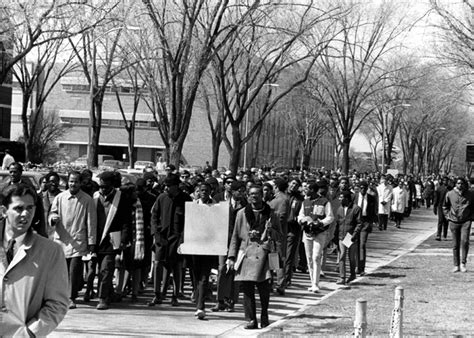 On The Banks Of The Red Cedar Students March To Honor Dr Martin