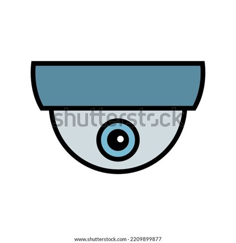 Dome Camera Icon Cctv Security Ceiling Stock Vector Royalty Free