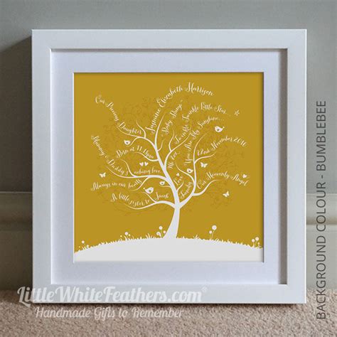 PERSONALISED MEMORY TREE - LittleWhiteFeathers.com