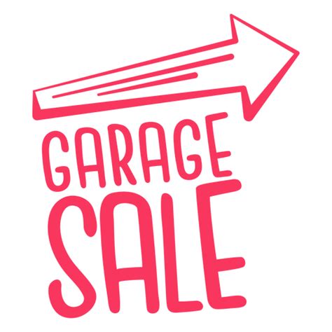 Garage Sale Sign Badge PNG & SVG Design For T-Shirts