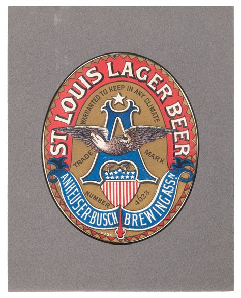 Lot Detail Collection Of Anheuser Busch Beer Labels And Advertisements